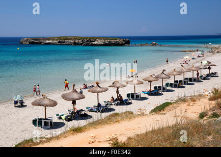 Platja de Sant Tomas (Sant Tomas beach), Sant Tomas, South Coast, Menorca, Balearic Islands, Spain, Europe Stock Photo