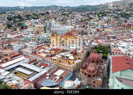 Colorful buildings in Guanajuato, Mexico Stock Photo