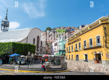 Colorful buildings in Guanajuato, Mexico Stock Photo