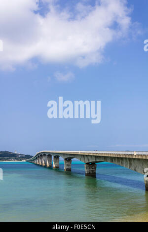 Kouri bridge in Okinawa, Japan Stock Photo