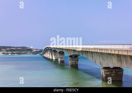 Kouri bridge in Okinawa, Japan Stock Photo