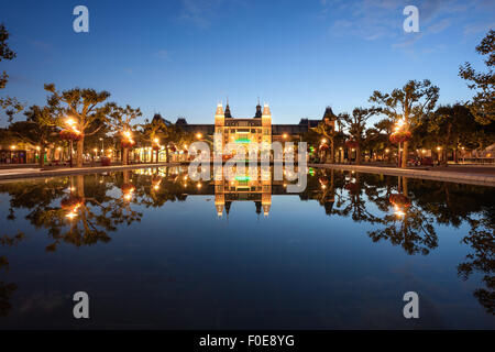 The Rijksmuseum is national museum dedicated to arts and history in Amsterdam, Netherlands. Stock Photo