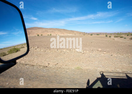 A four wheel drive car on a road ... Stock Photo