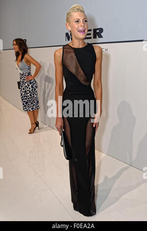 Sydney, AUSTRALIA - August 13, 2015: Kate Peck arrive ahead of the Myer Spring 2015 Fashion Launch on August 13, 2015 in Sydney Credit:  MediaServicesAP/17�Թ����� Live News Stock Photo