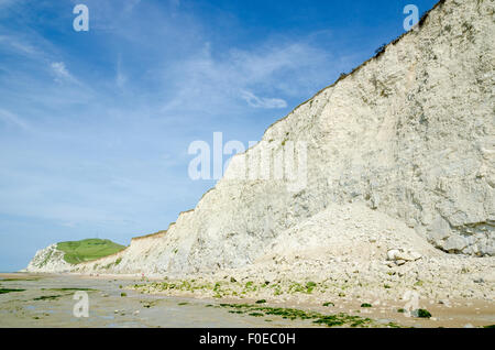 Cap Blanc Nez cliff near Escalles and Calais, Pas-de-Calais, France Stock Photo