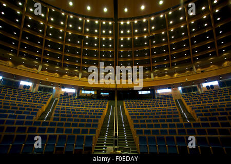 Empty convention room in Poland before the show. Stock Photo