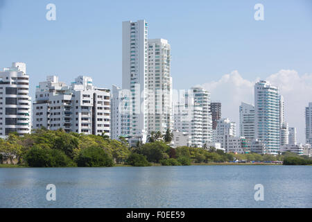 View of residential buildings in the new and modern area of Cartagena, Colombia Stock Photo