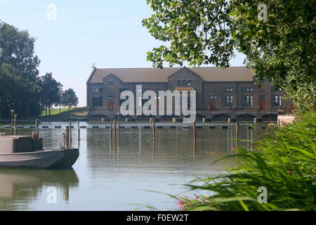 DF Woudagemaal,  largest operational steam-powered pumping station in the world at Lemmer, Netherlands, UNESCO World Heritage Stock Photo