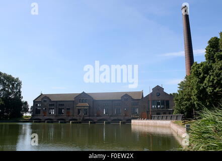 DF Woudagemaal,  largest operational steam-powered pumping station in the world at Lemmer, Netherlands, UNESCO World Heritage Stock Photo