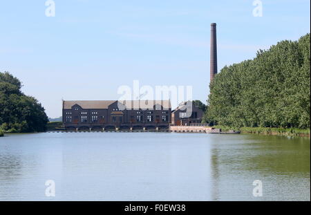 DF Woudagemaal,  largest operational steam-powered pumping station in the world at Lemmer, Netherlands, UNESCO World Heritage Stock Photo