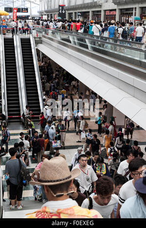 Tokyo, Japan. 14th August, 2015. Thousand of visitors attend the ''Comic Market 88 Summer 2015'' exhibition at Tokyo Big Sight on August 14, 2015, Tokyo, Japan. Thousands of manga and anime fans attended the first day of the Comic Market 88 (Comiket) at Tokyo Big Sight. The Comic Market was established in 1975 to allow fans and artists to interact and focuses on manga, anime, gaming and cosplay. The exhibition is held from August 14th to 16th and Comiket organisers expect more than 500,000 visitors to attend. Credit:  Rodrigo Reyes Marin/AFLO/Alamy Live News Stock Photo