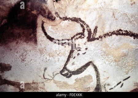 Paleolithic Cave Painting, Lascaux Cave, France. These Are Horse And 