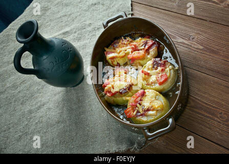 Firinda kabak dolmasi  - Turkish dish of zucchini Stock Photo