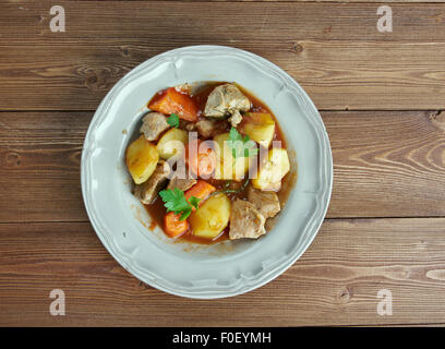 Beef Mechado - popular tomato sauce-based dish in of Philippine cuisine Stock Photo