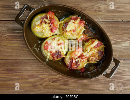 Firinda kabak dolmasi  - Turkish dish of zucchini Stock Photo