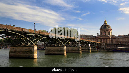 Padlocks or Love Locks on Ponts des Arts which crosses the Seine, Paris, France, Europe Stock Photo