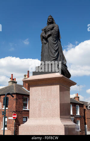 Statue of Queen Victoria in  Castrop Rauxel Square, Wakefield, West Yorkshire Stock Photo