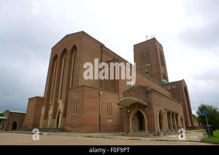 The Cathedral Church of the Holy Spirit, Guildford. The UK's newest cathedral completed in 1961 located on stag hill Guildford Stock Photo