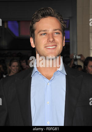 LOS ANGELES, CA - SEPTEMBER 30, 2010: Armie Hammer at the world premiere of Secretariat at the El Capitan Theatre, Hollywood. Stock Photo