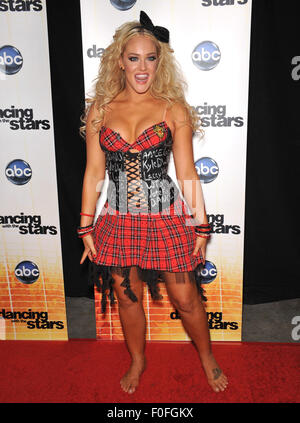 LOS ANGELES, CA - SEPTEMBER 20, 2010: Dancer Lacey Schwimmer at the Season 11 premiere of ABC's Dancing With The Stars at CBS Television City, Los Angeles. Stock Photo