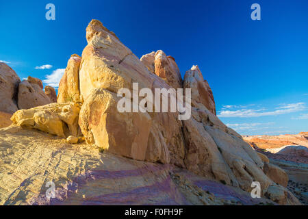 White Domes seen in Valley of Fire State Park, Nevada Stock Photo