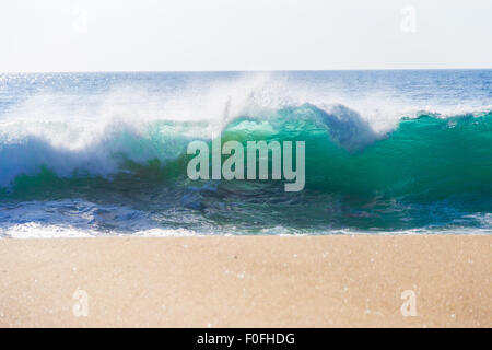 Huge Ocean Waves in Garrapata State Beach in Big Sur, California Stock Photo