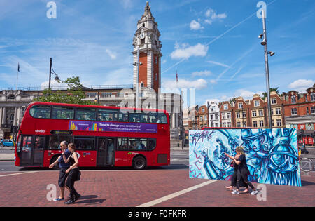 Lambeth Town Hall in Brixton, London England United Kingdom UK Stock Photo
