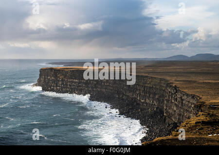 Cliffs and coastline Reykjanes Peninsula Iceland Europe Stock Photo