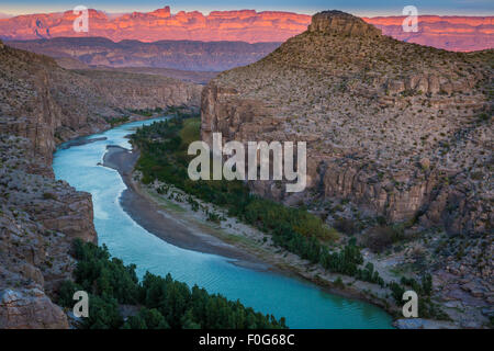 Big Bend National Park in Texas is the largest protected area of Chihuahuan Desert the United States. Stock Photo