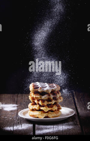 Belgian waffles Stock Photo