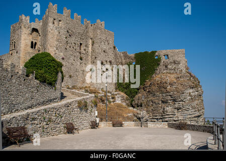 Castello di Venere in Erice, province of Trapani. Sicily, Italy. Stock Photo