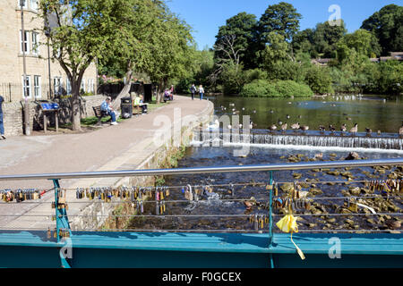 Bakewell And The River Wye Derbyshire,UK. Stock Photo