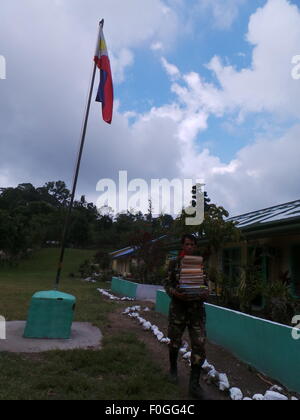 Philippines. 15th Aug, 2015. CAFGU members in South Cotabato helps in ...