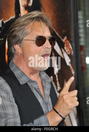 LOS ANGELES, CA - AUGUST 25, 2010: Don Johnson at the Los Angeles premiere of his new movie 'Machete' at The Orpheum Theatre. Stock Photo