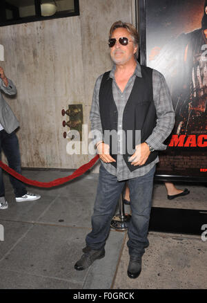 LOS ANGELES, CA - AUGUST 25, 2010: Don Johnson at the Los Angeles premiere of his new movie 'Machete' at The Orpheum Theatre. Stock Photo