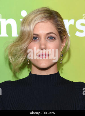 Beverly Hills, California, USA. 13th Aug, 2015. Charity Wakefield arrives for the Summer 2015 TCA's-NBCUniversal at the Beverly Hilton Hotel. © Lisa O'Connor/ZUMA Wire/Alamy Live News Stock Photo