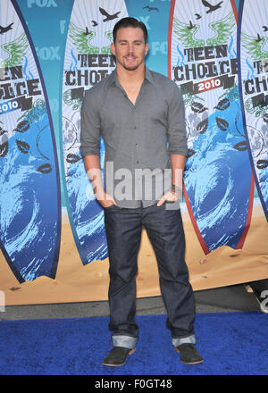 LOS ANGELES, CA - AUGUST 8, 2010: Channing Tatum at the 2010 Teen Choice Awards at the Gibson Amphitheatre, Universal Studios, Hollywood. Stock Photo