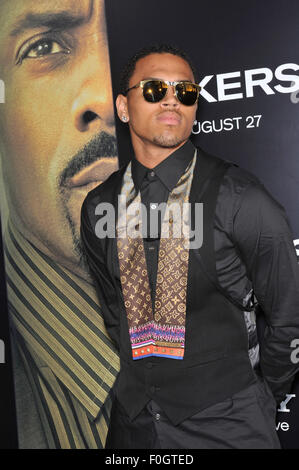 LOS ANGELES, CA - AUGUST 4, 2010: Chris Brown at the world premiere of his new movie 'Takers' at the Cinerama Dome, Hollywood. Stock Photo