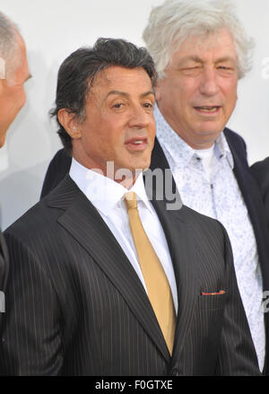 LOS ANGELES, CA - AUGUST 3, 2010: Sylvester Stallone at the world premiere of his new movie 'The Expendables' at Grauman's Chinese Theatre, Hollywood. Stock Photo