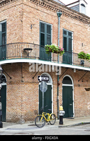 New Orleans architecture, French Quarters, Louisiana Stock Photo