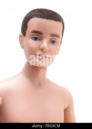 0750 Ken Doll (1961)    Ken (Ken Carson) by Mattel.  Toy doll introduced in 1961. Boyfriend of Barbie. 12' tall vinyl doll Stock Photo