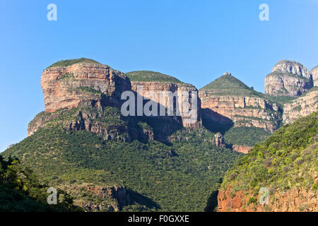 Blyde River Canyon and the three rondovels in Mpumalanga, South Africa Stock Photo