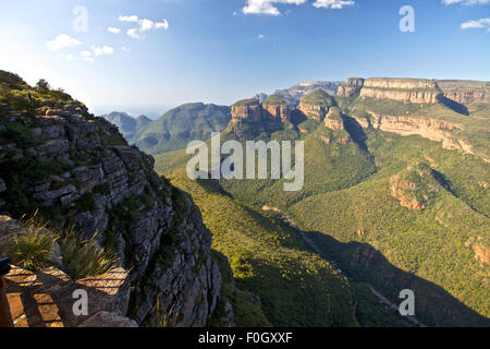 Blyde River Canyon and the three rondovels in Mpumalanga, South Africa Stock Photo