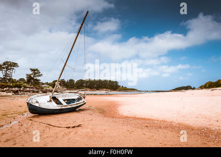 Fishing boat in Bretagne, France Stock Photo