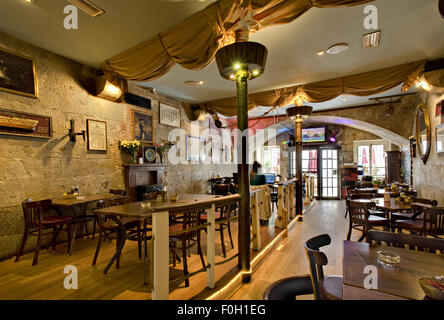 pub interior on Rock of Gibraltar. Stock Photo