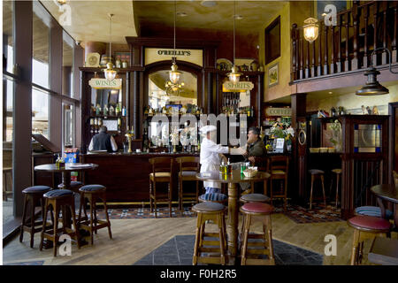 Gibraltar pub interior Stock Photo