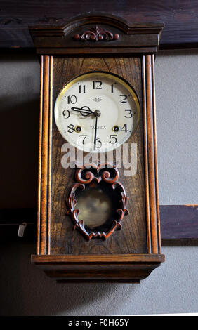 Wooden Classic clock japan style on July 12, 2015 in Kyoto, Japan Stock Photo