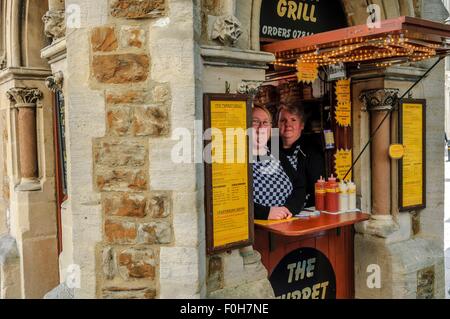 Chefs at the Turrets Grill. Hastings. East Sussex. England. UK Stock Photo