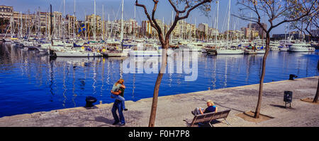 Marina Port Vell. Barcelona. Spain Stock Photo