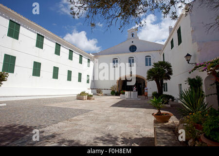 el toro minorca. sanctuary of the virgen del toro, an old gothic church from 1670 Stock Photo